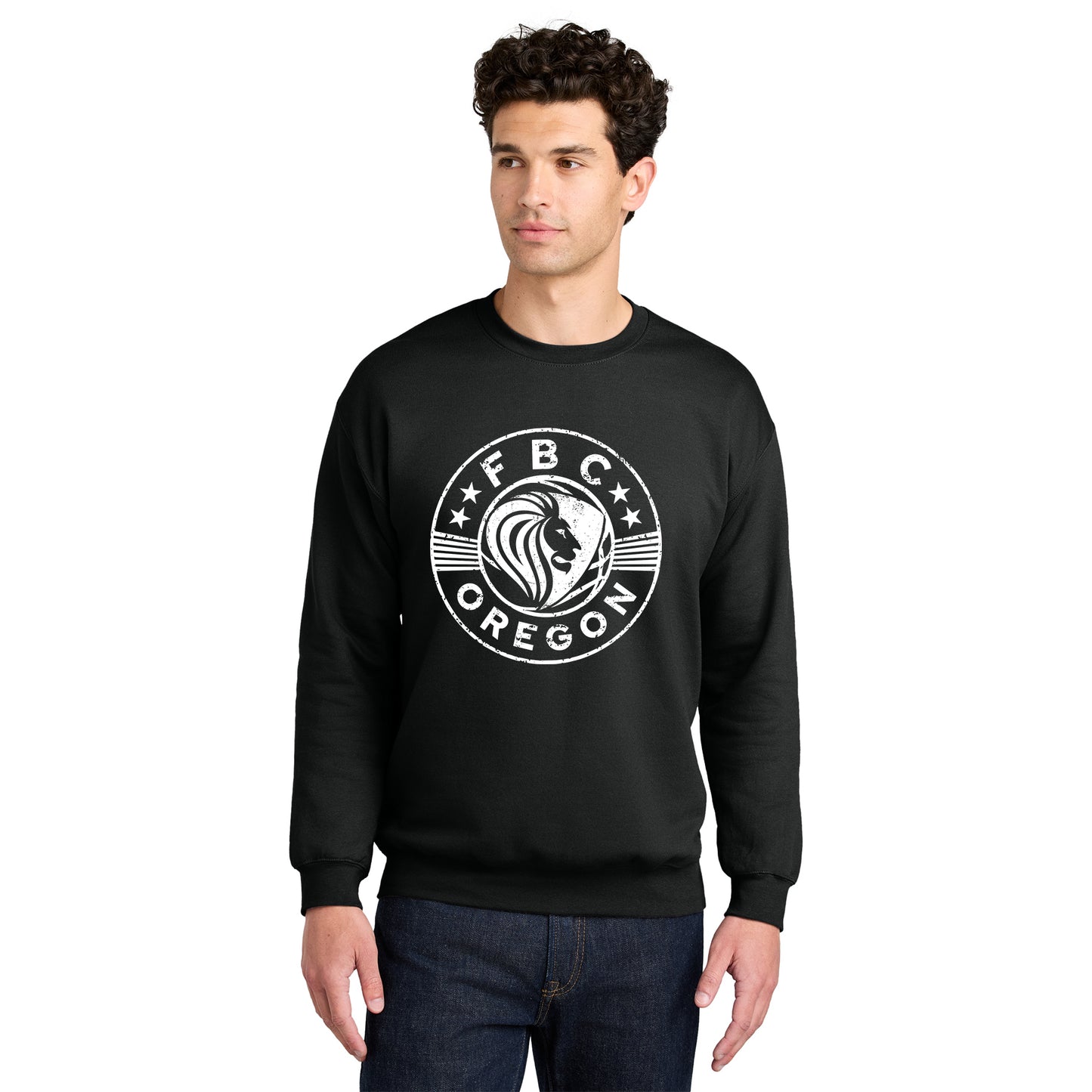 FBCOR Shield Unisex Crewneck - White
