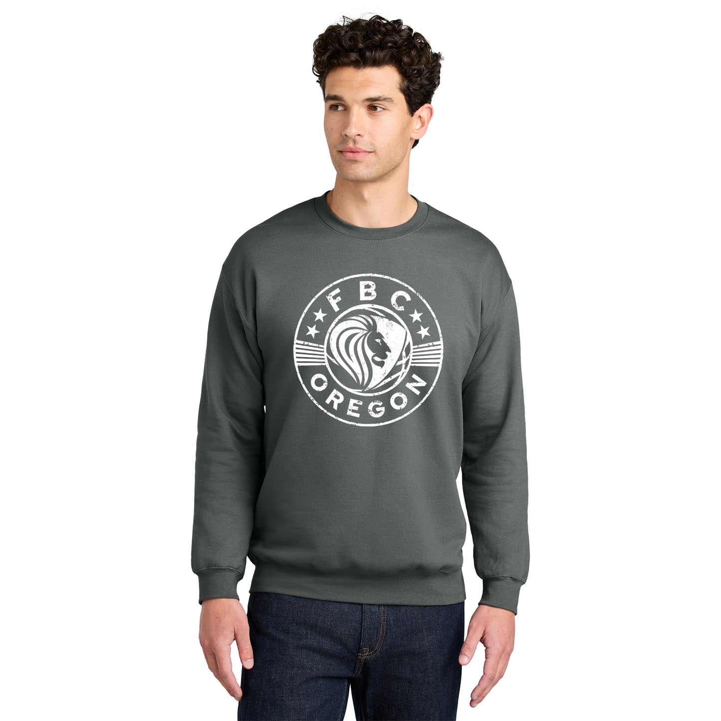 FBCOR Shield Unisex Crewneck - White