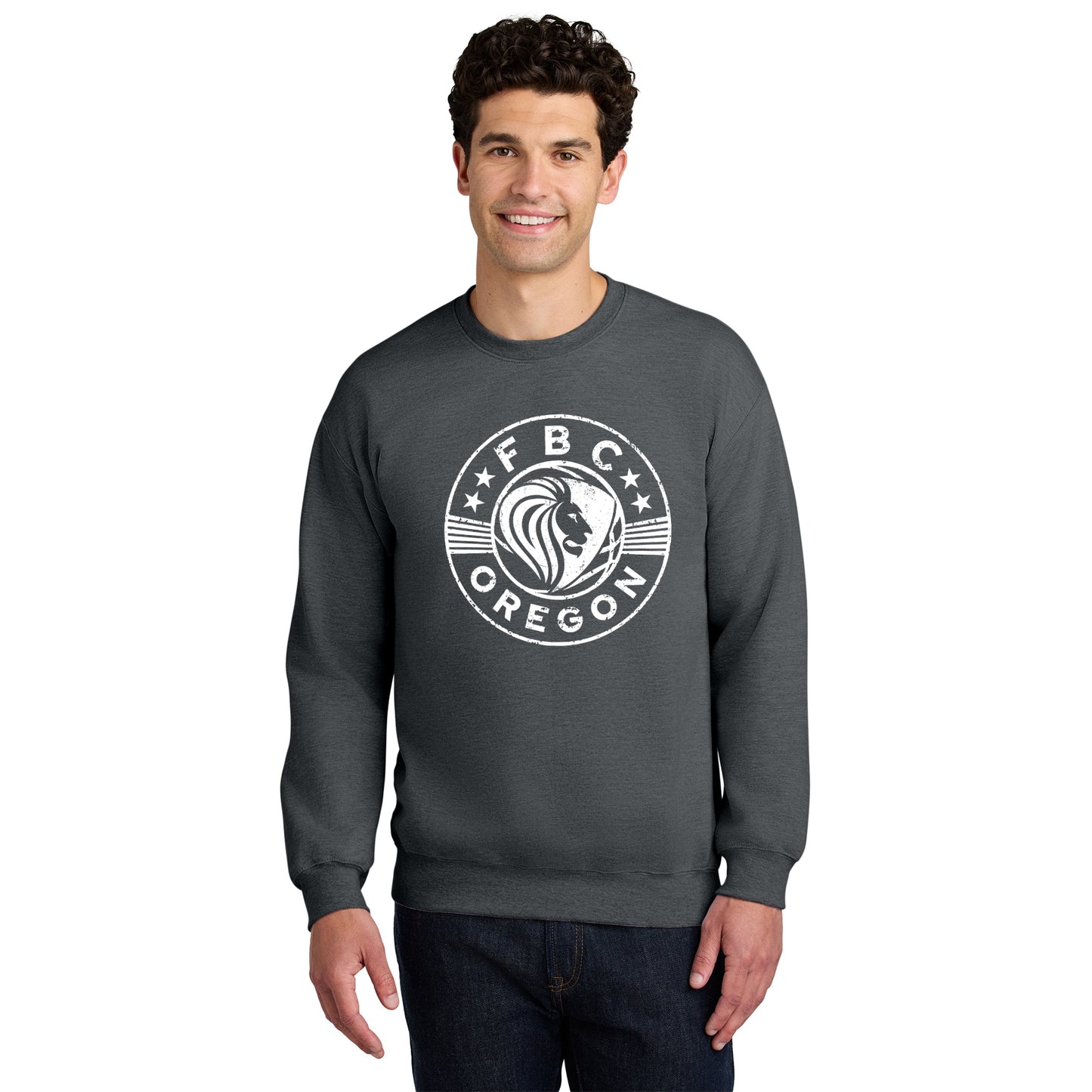 FBCOR Shield Unisex Crewneck - White
