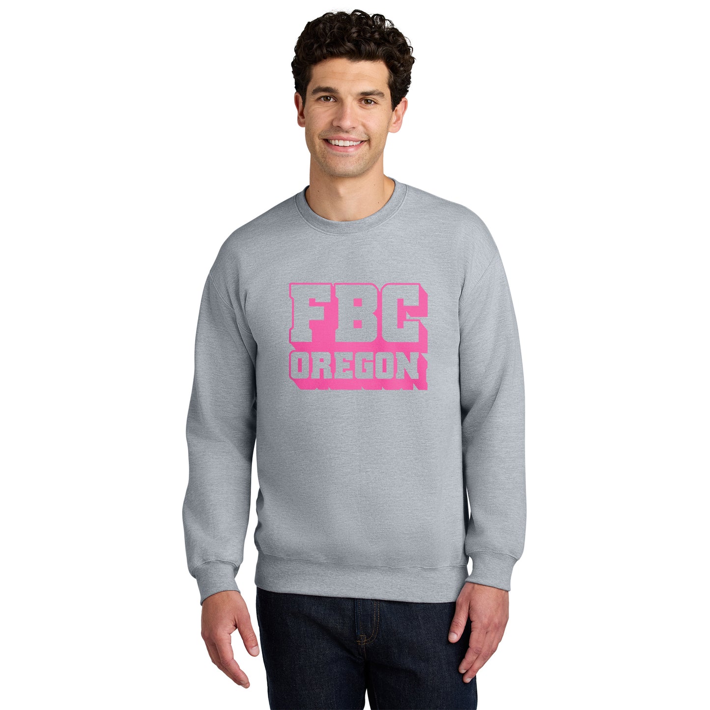 FBCOR Text Unisex Crewneck - Pink