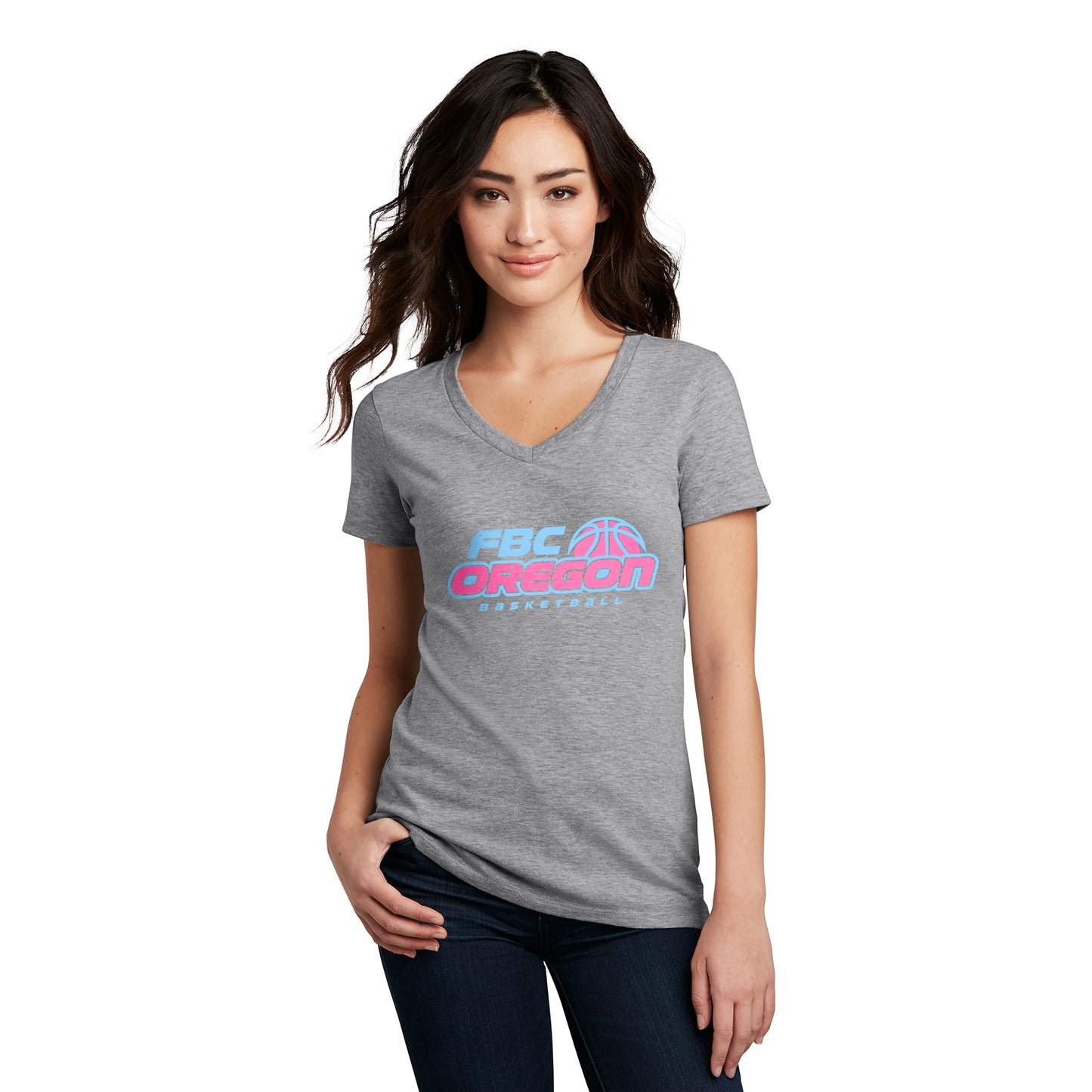 FBC Oregon Women’s V-Neck Tee - Color