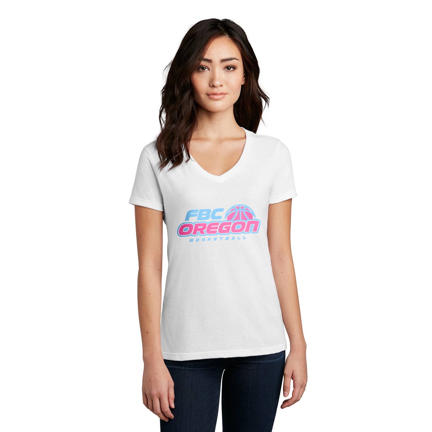 FBC Oregon Women’s V-Neck Tee - Color