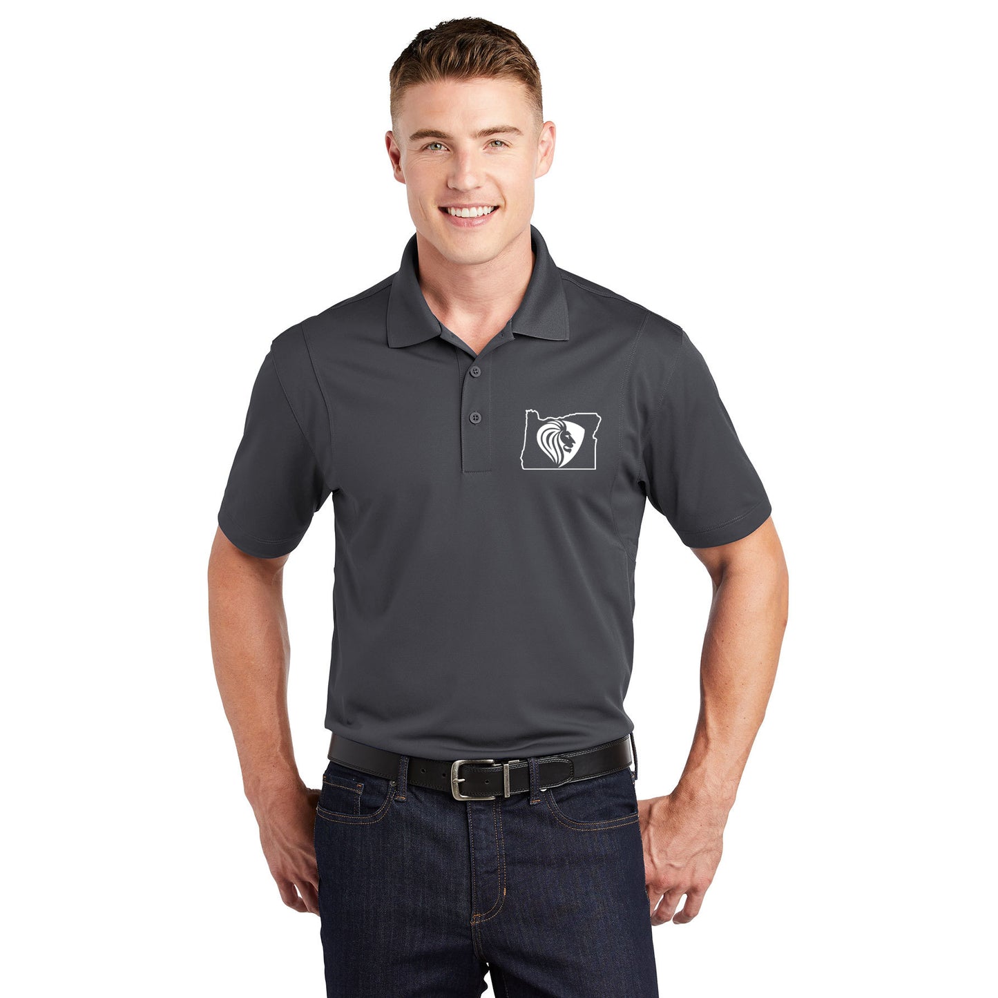 FBCOR State Men’s Polo - White
