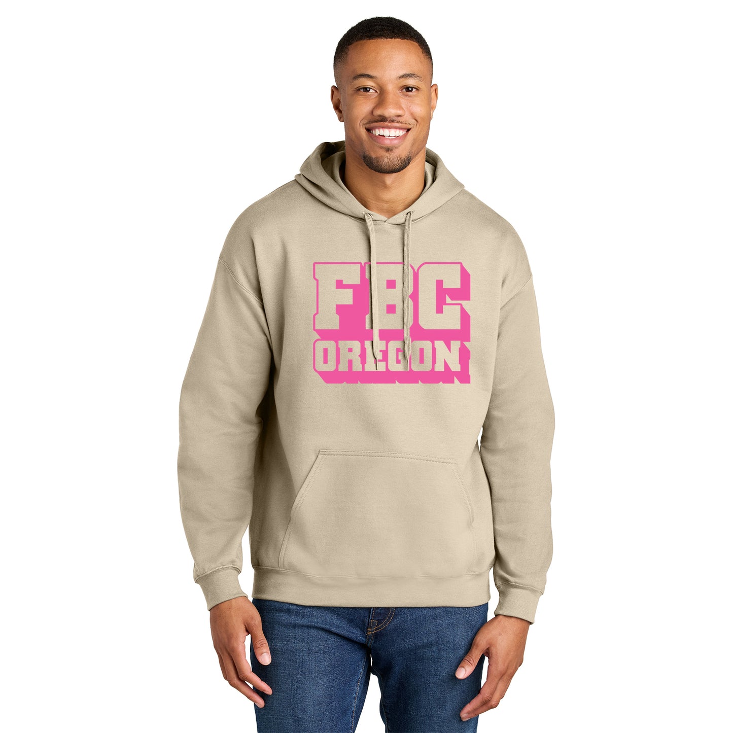 FBCOR Text Unisex Hoodie - Pink