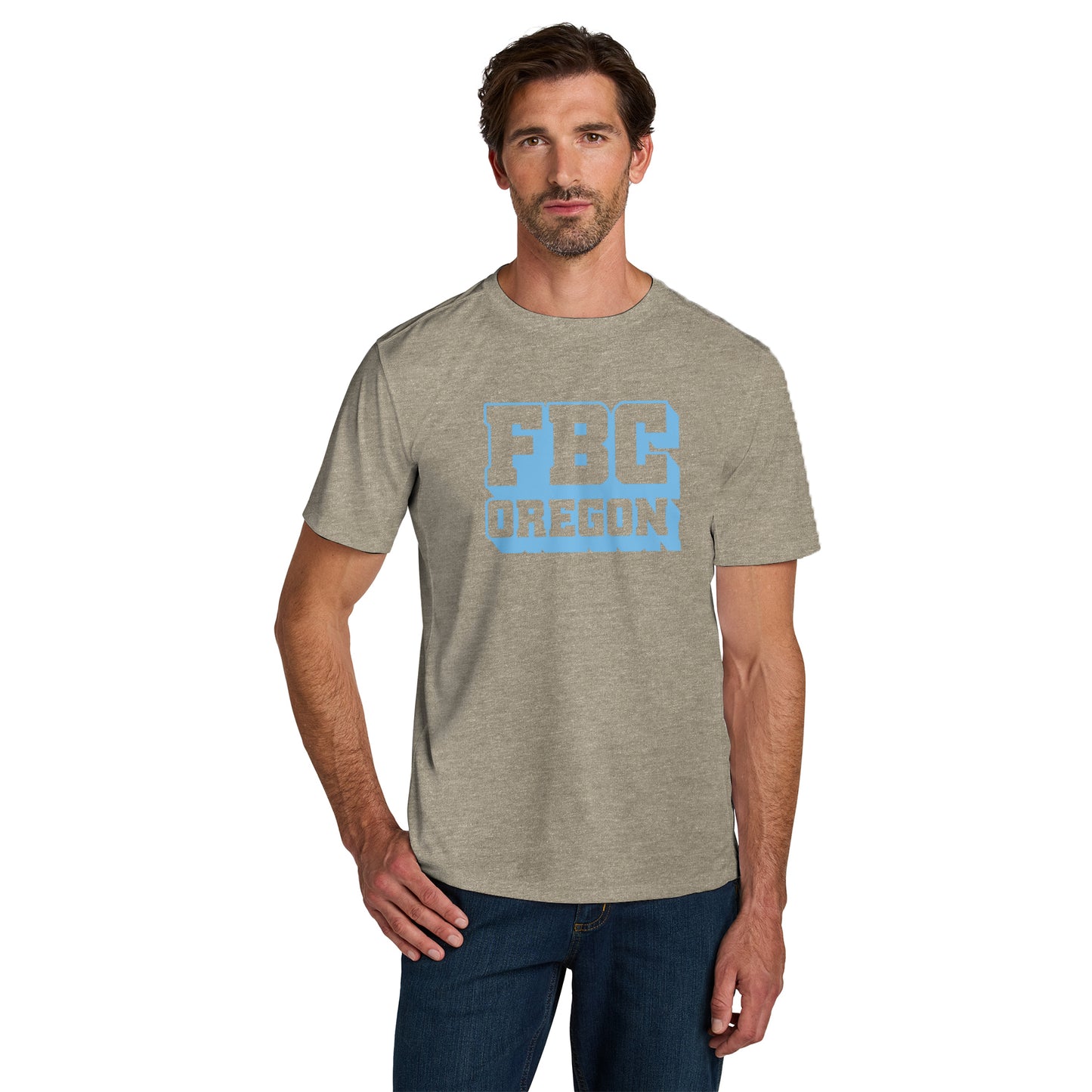 FBCOR Text Unisex Premium Tee - Blue