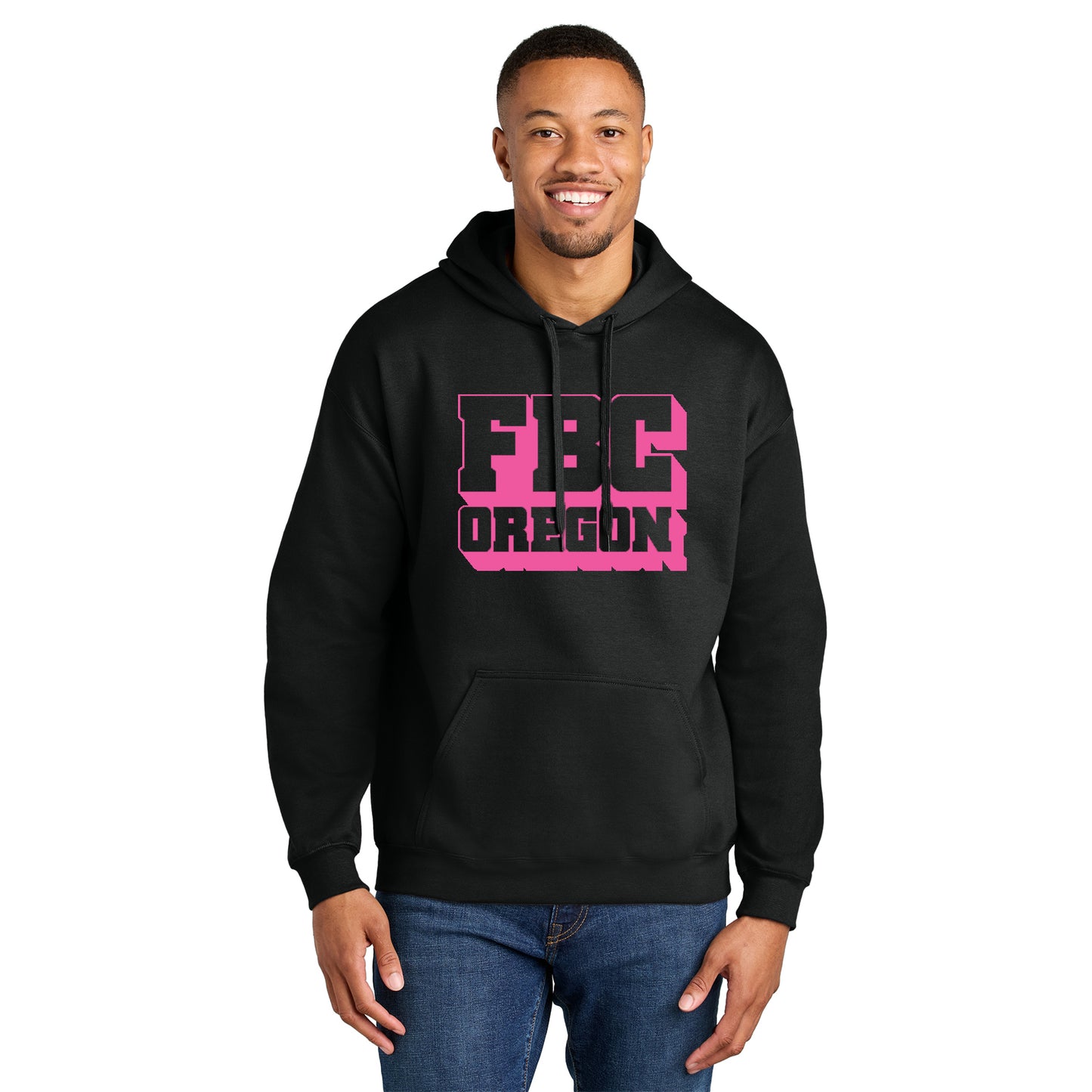 FBCOR Text Unisex Hoodie - Pink