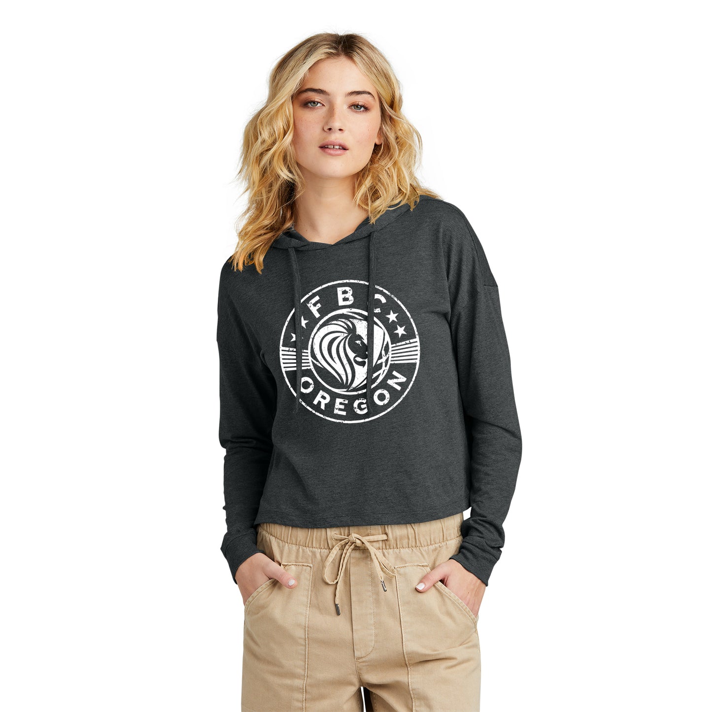 FBCOR Shield Women’s Box Cut Lt. Hoodie - White