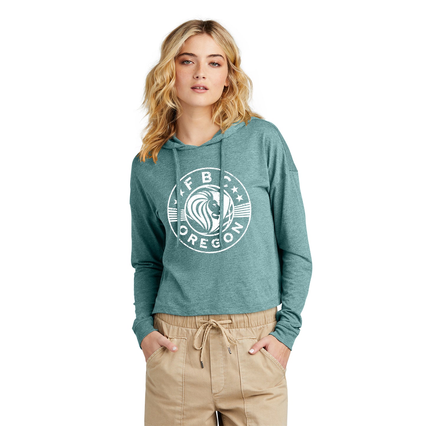 FBCOR Shield Women’s Box Cut Lt. Hoodie - White