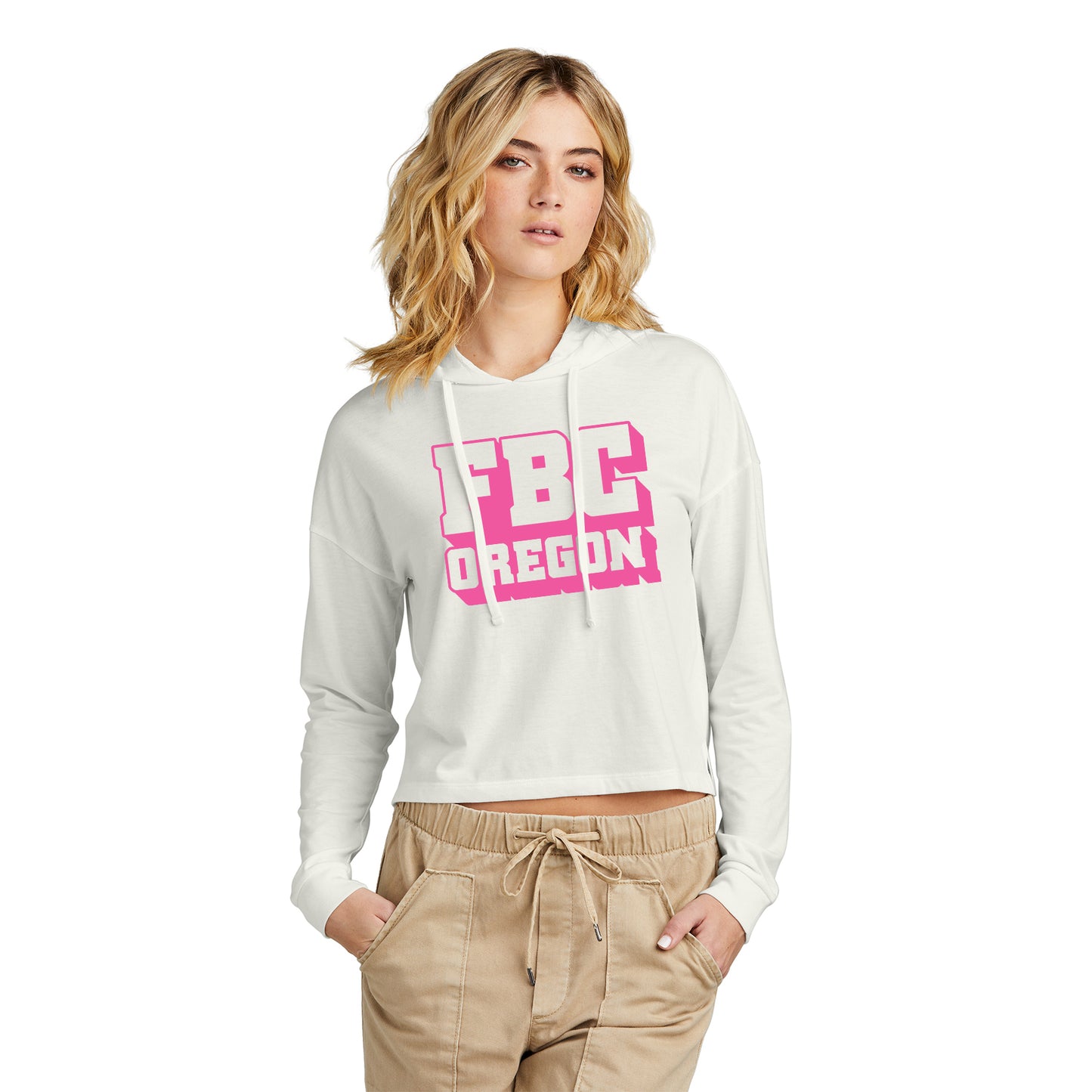 FBCOR Text Women’s Box Cut Lt. Hoodie - Pink