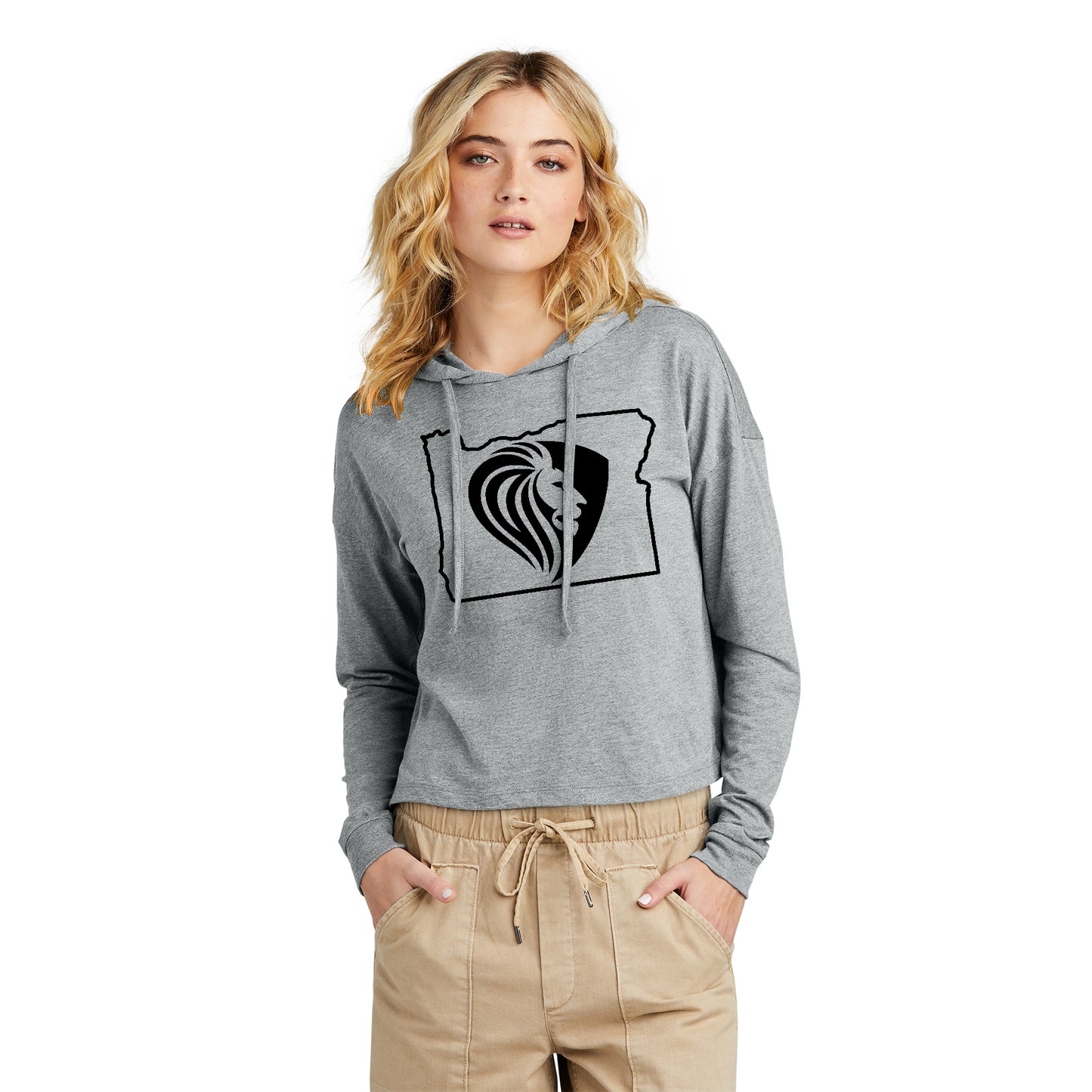 FBCOR State Women’s Box Cut Lt. Hoodie - Black