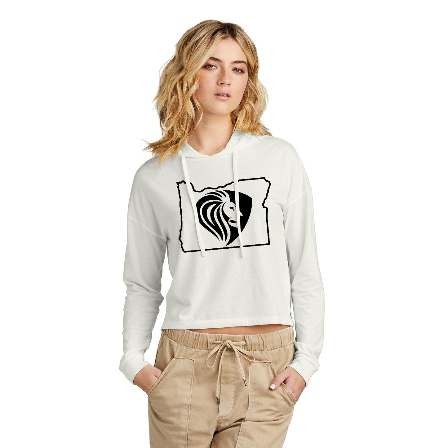 FBCOR State Women’s Box Cut Lt. Hoodie - Black