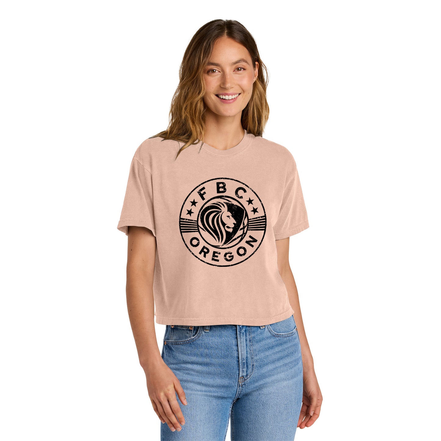 FBCOR Shield Women’s Heavyweight Boxy Tee - Black
