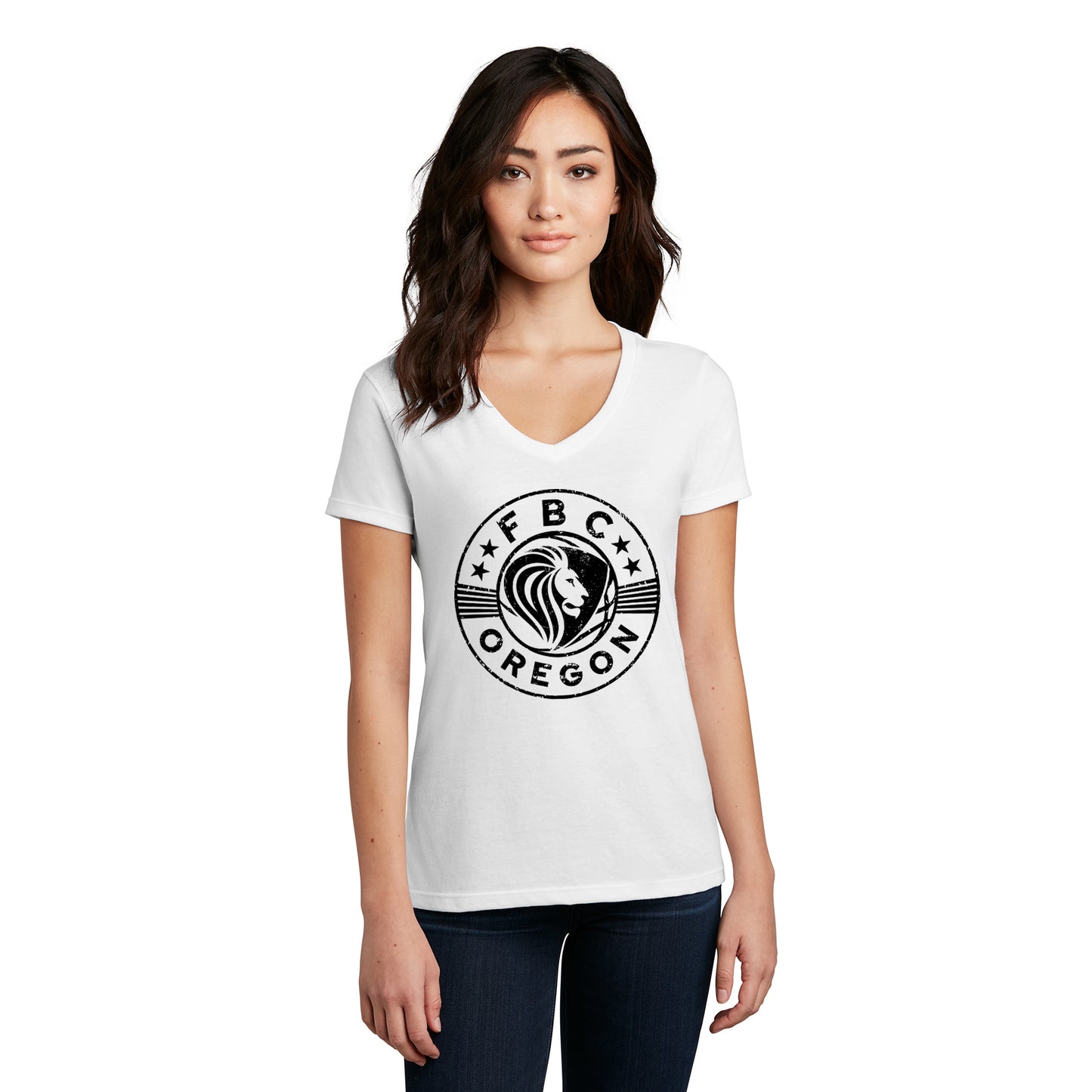 FBCOR Shield Women’s V-Neck Tee - Black
