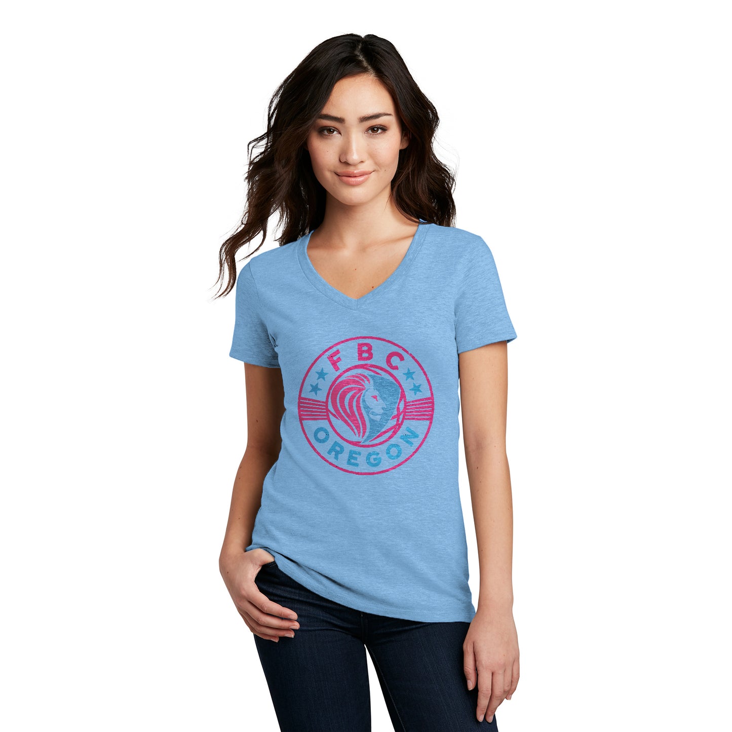 FBCOR Shield Women’s V-Neck Tee - Color