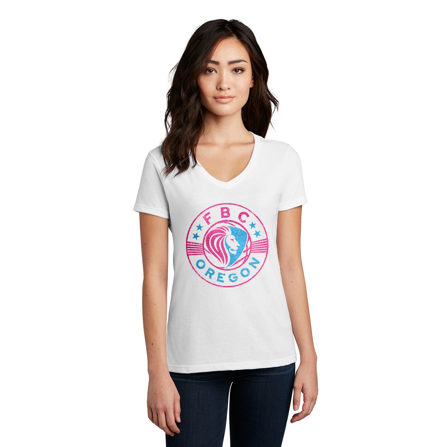 FBCOR Shield Women’s V-Neck Tee - Color