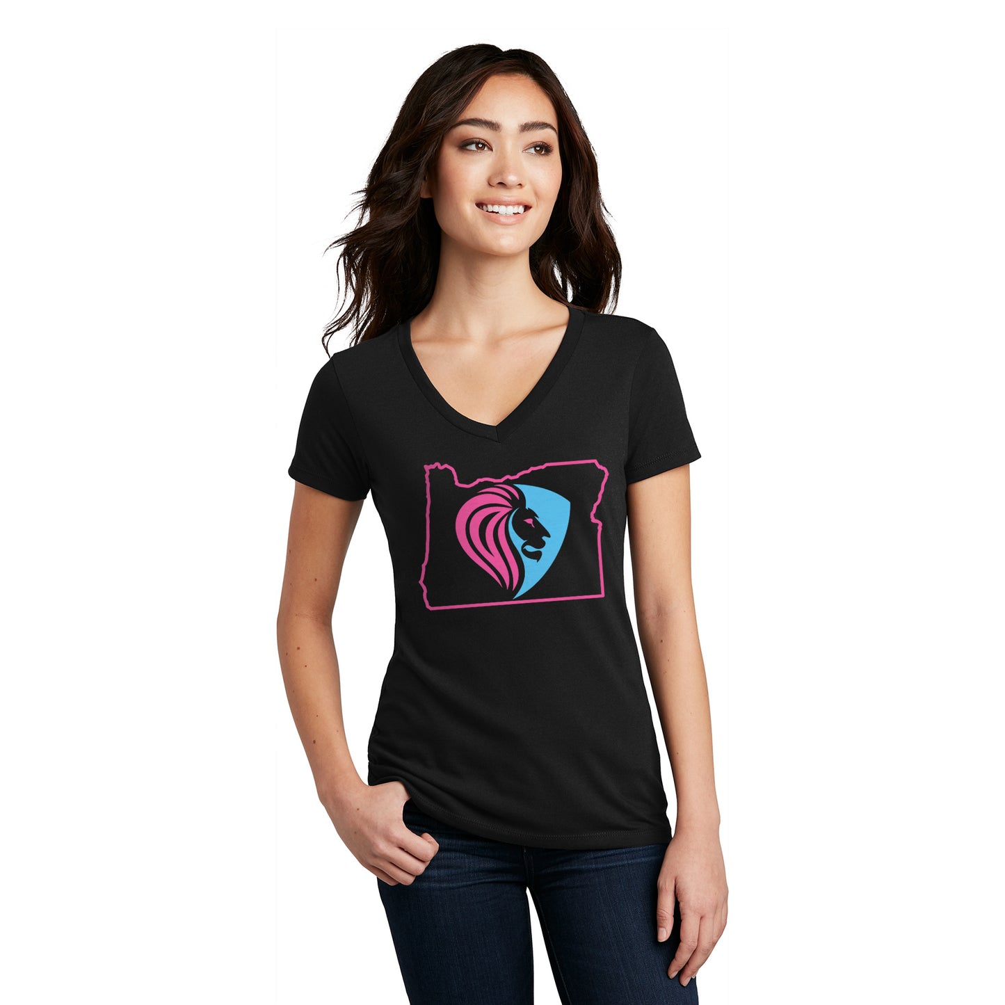 FBCOR State Women’s V-Neck Tee - Color