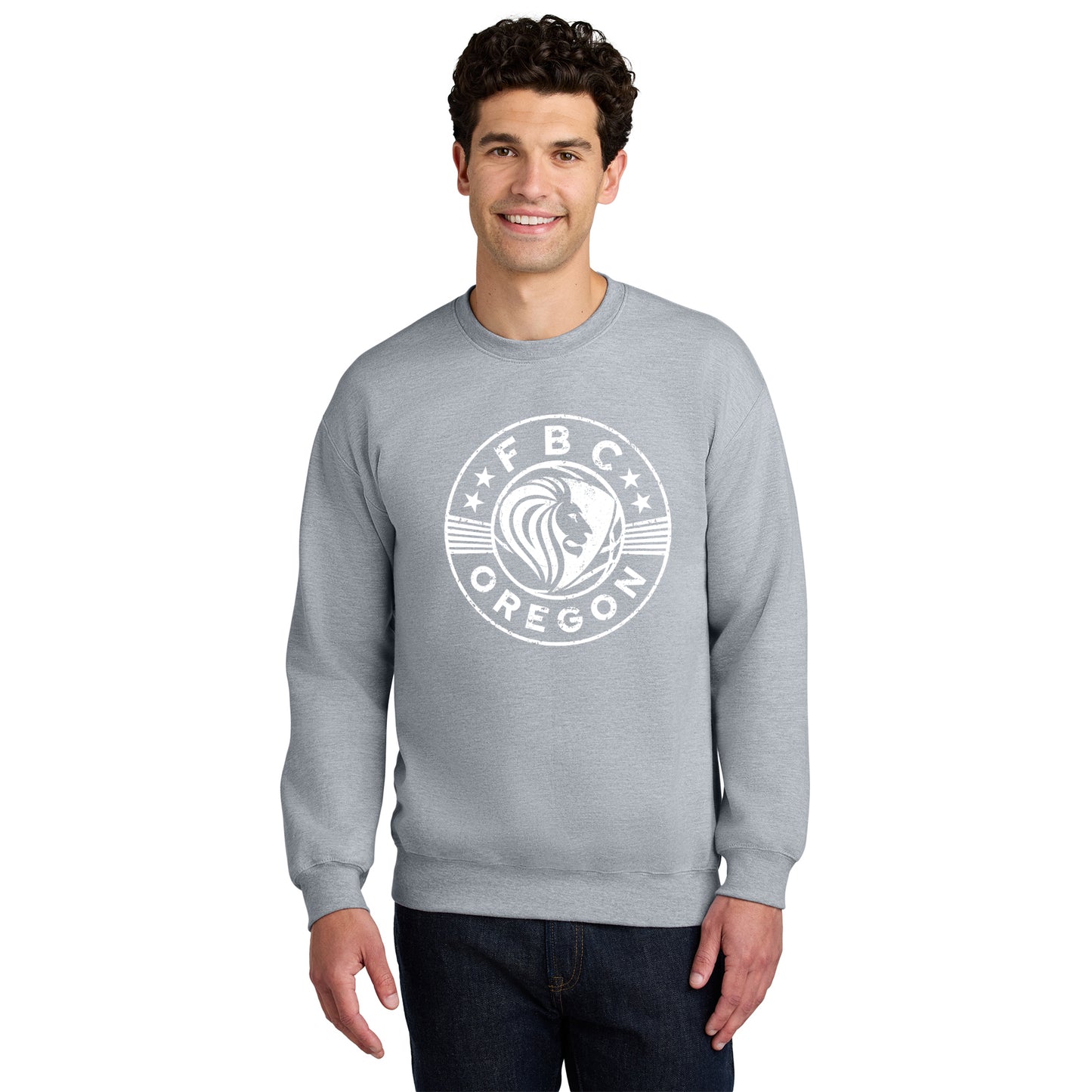 FBCOR Shield Unisex Crewneck - White