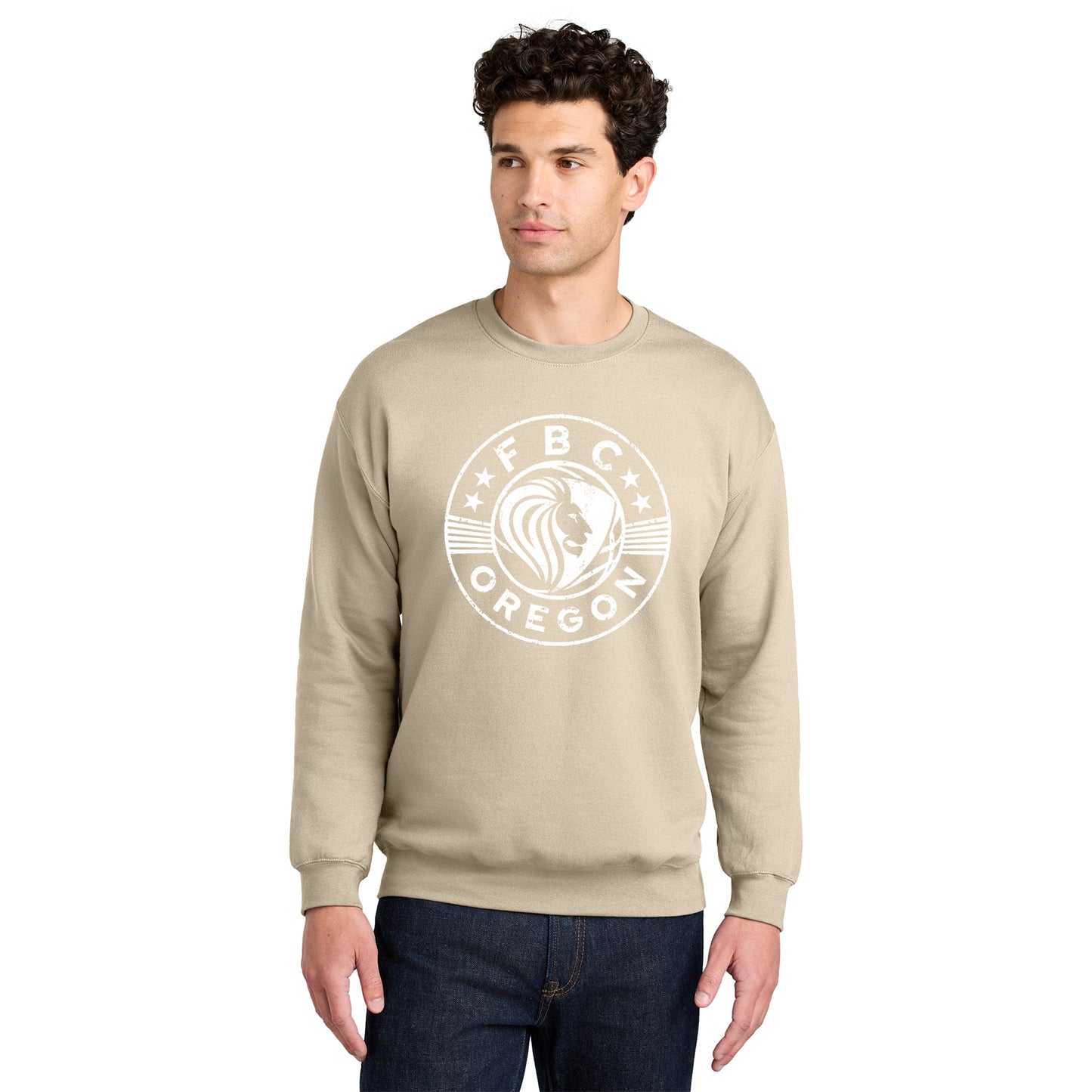 FBCOR Shield Unisex Crewneck - White