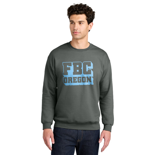 FBCOR Text Unisex Crewneck - Blue
