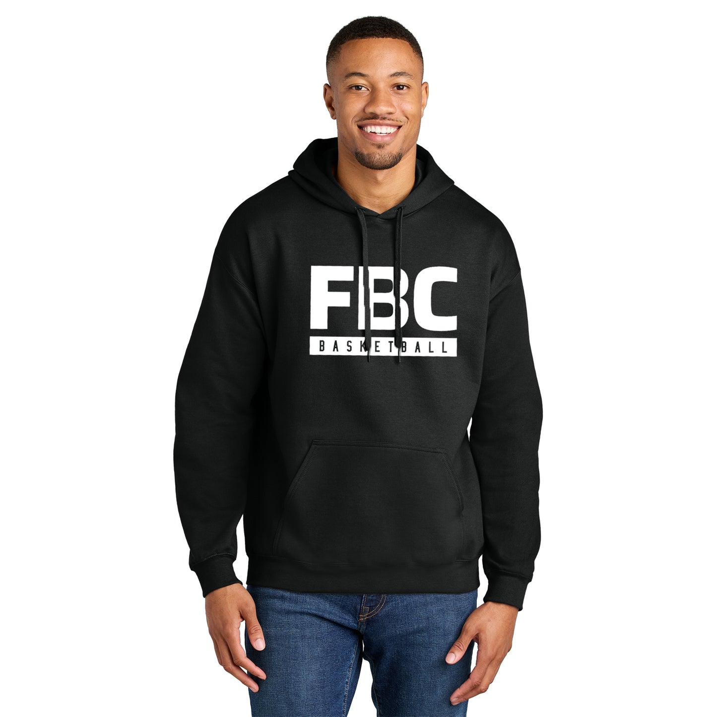 FBC B-Ball Unisex Hoodie - White