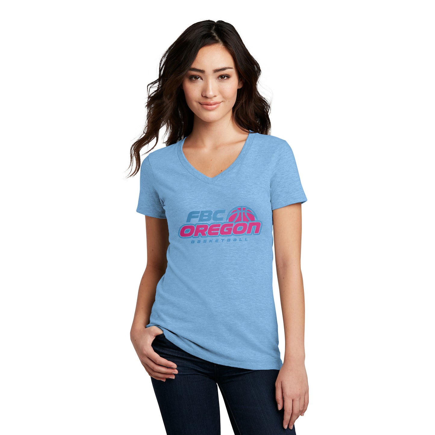 FBC Oregon Women’s V-Neck Tee - Color