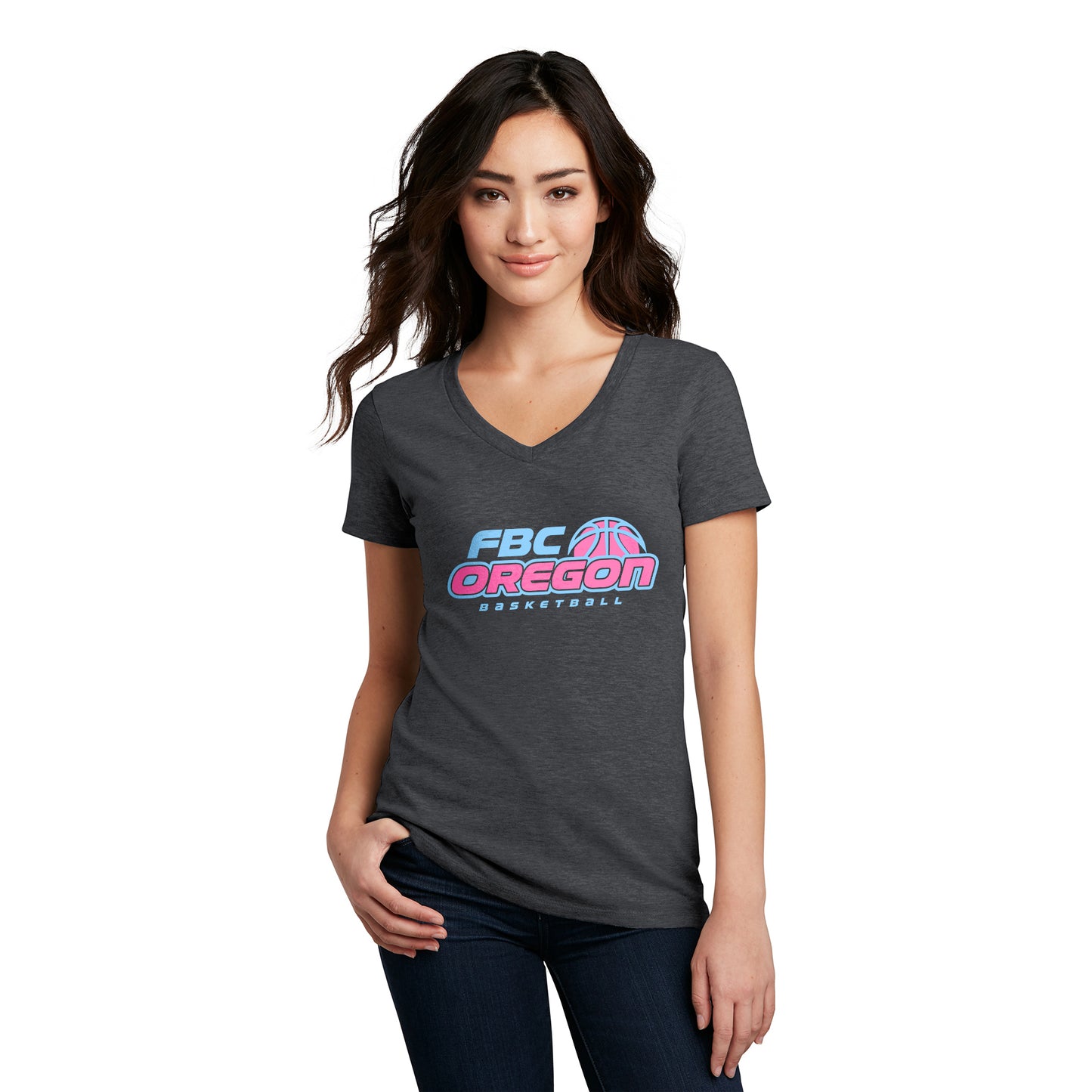 FBC Oregon Women’s V-Neck Tee - Color