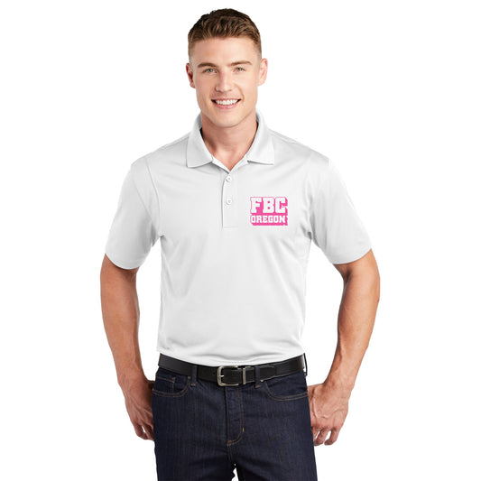 FBCOR Text Men’s Polo - Pink