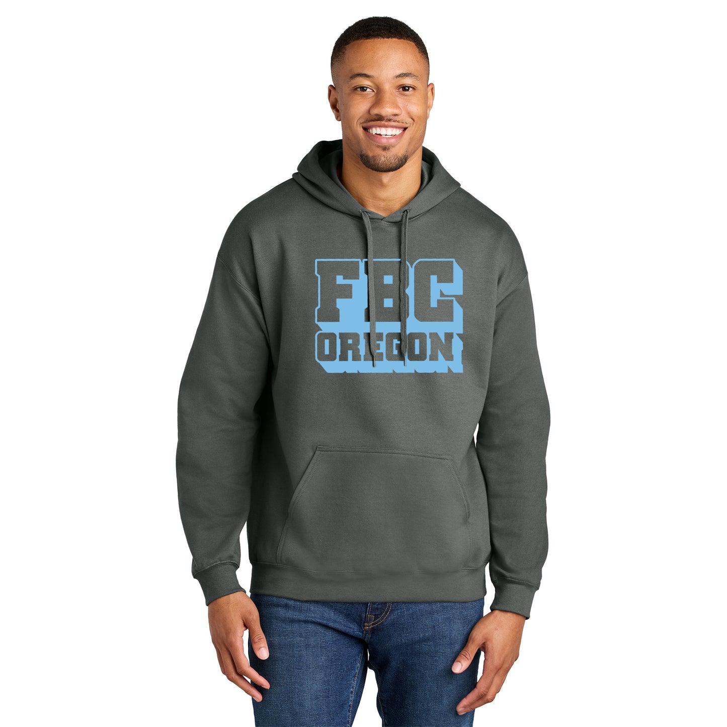 FBCOR Text Unisex Hoodie - Blue