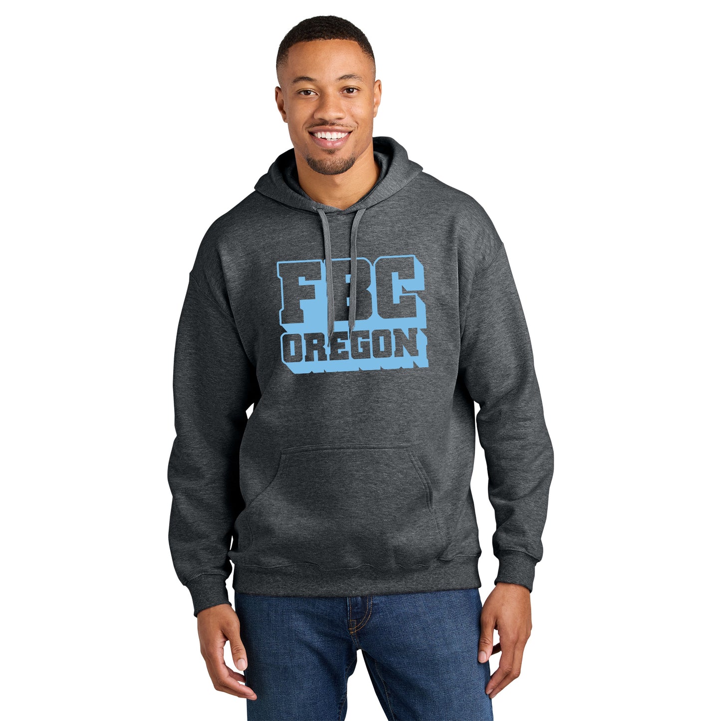 FBCOR Text Unisex Hoodie - Blue