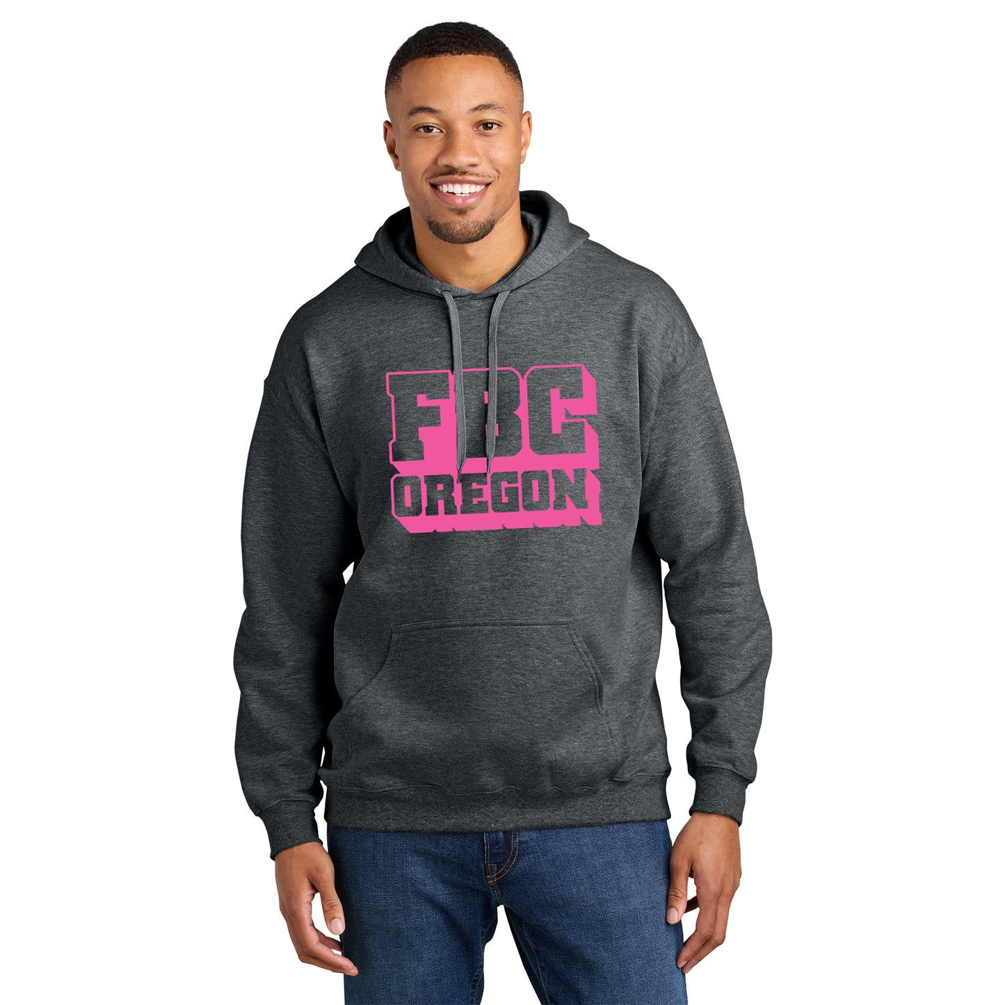 FBCOR Text Unisex Hoodie - Pink