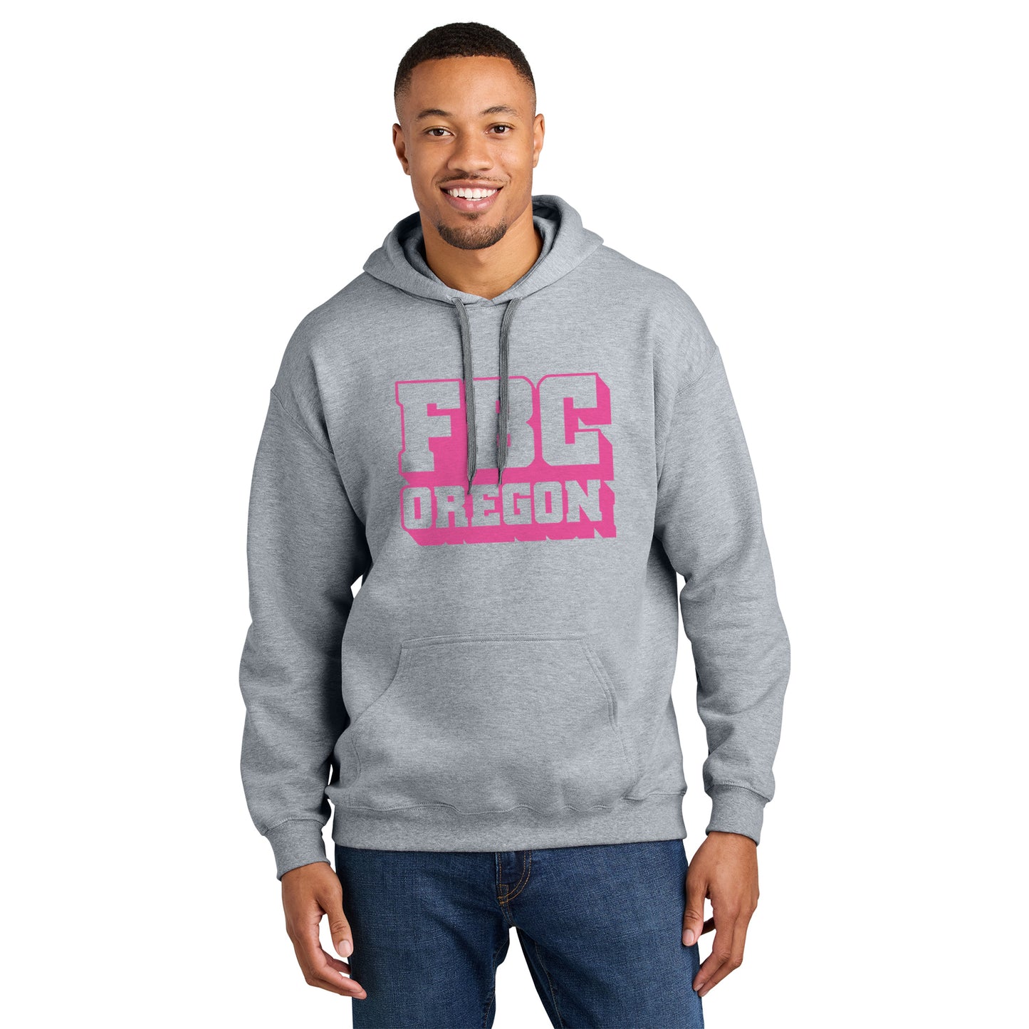 FBCOR Text Unisex Hoodie - Pink