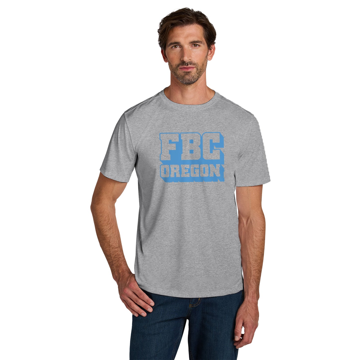 FBCOR Text Unisex Premium Tee - Blue