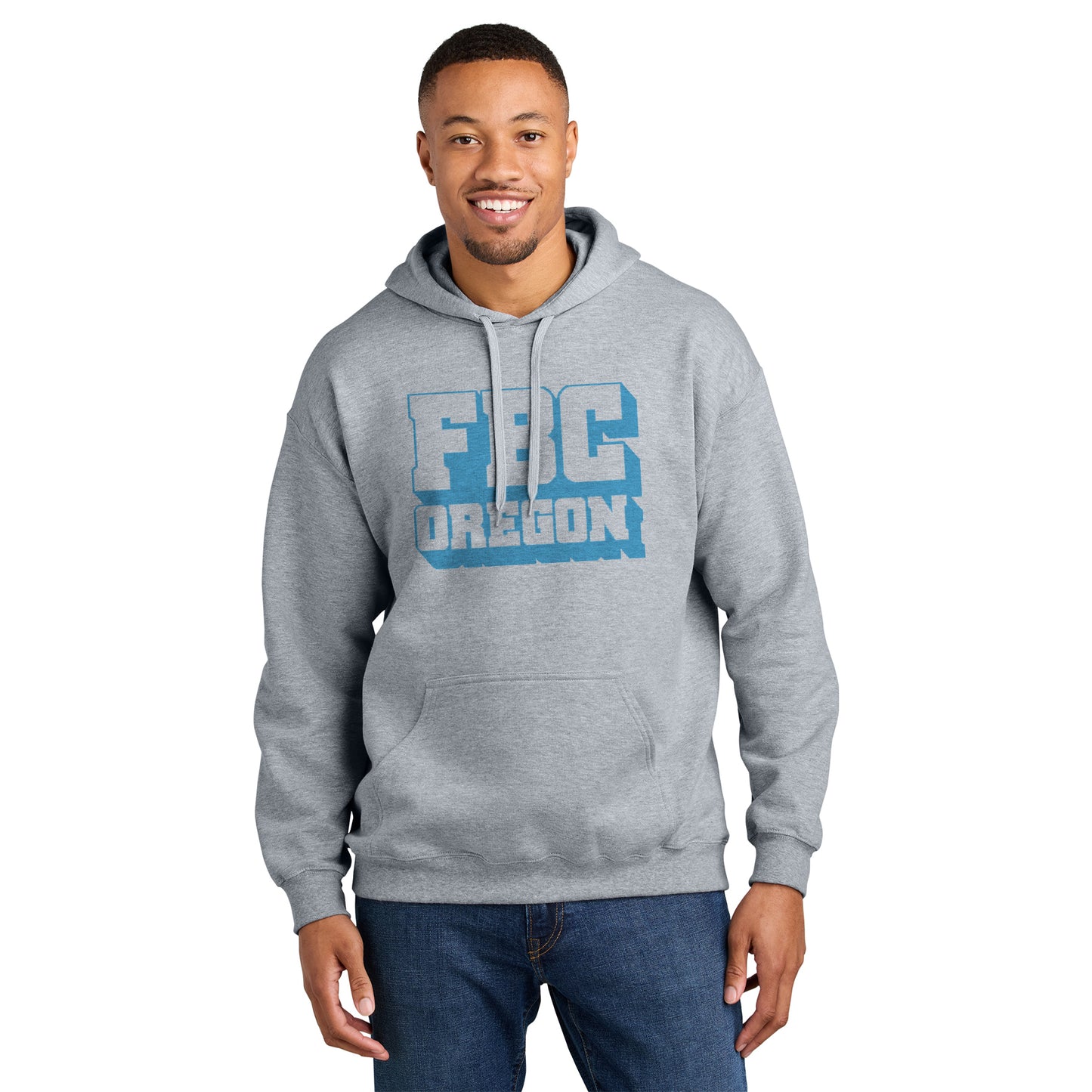 FBCOR Text Unisex Hoodie - Blue