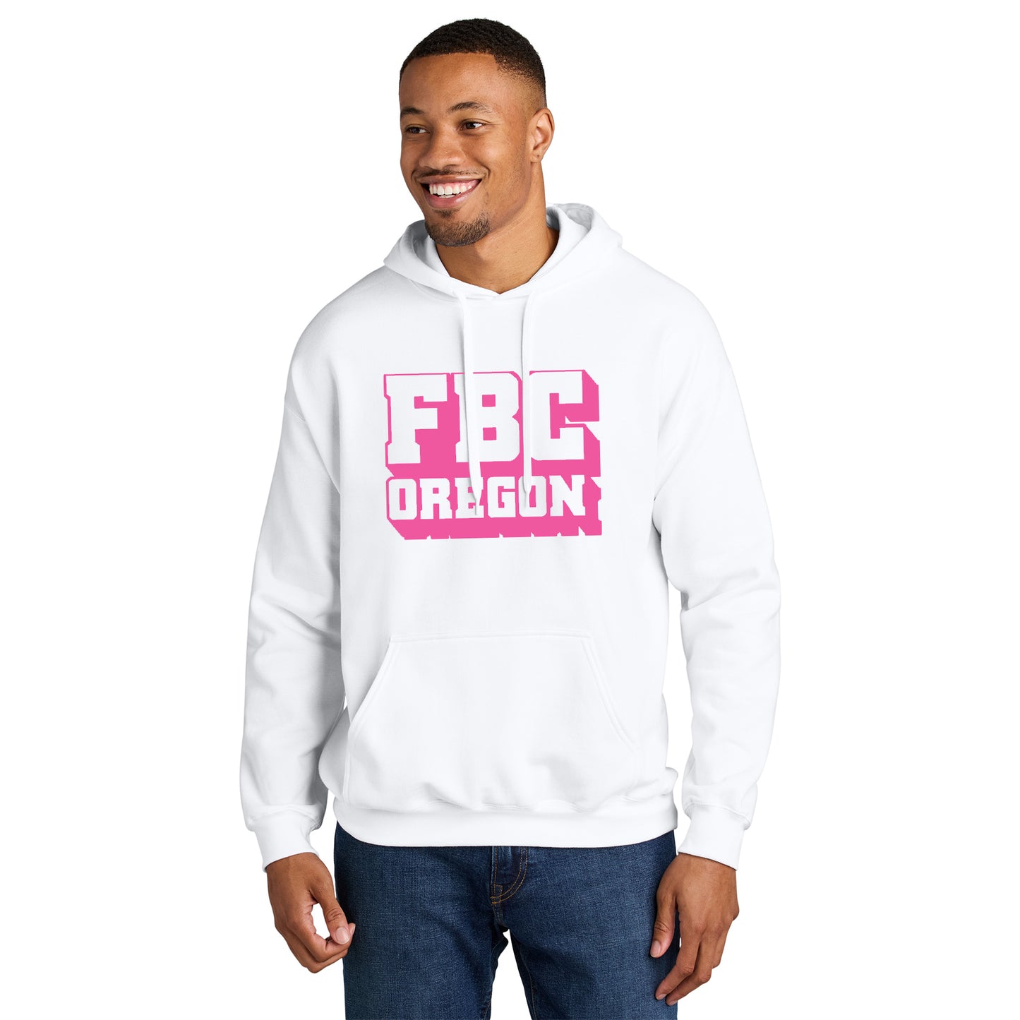 FBCOR Text Unisex Hoodie - Pink