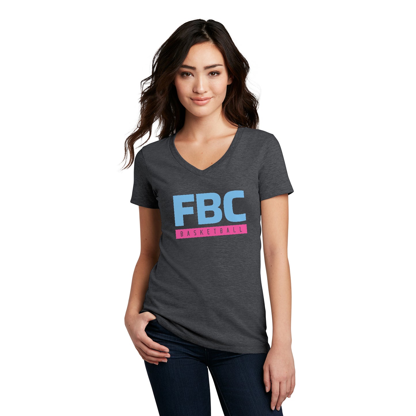 FBC B-Ball Women’s V-Neck Tee - Color