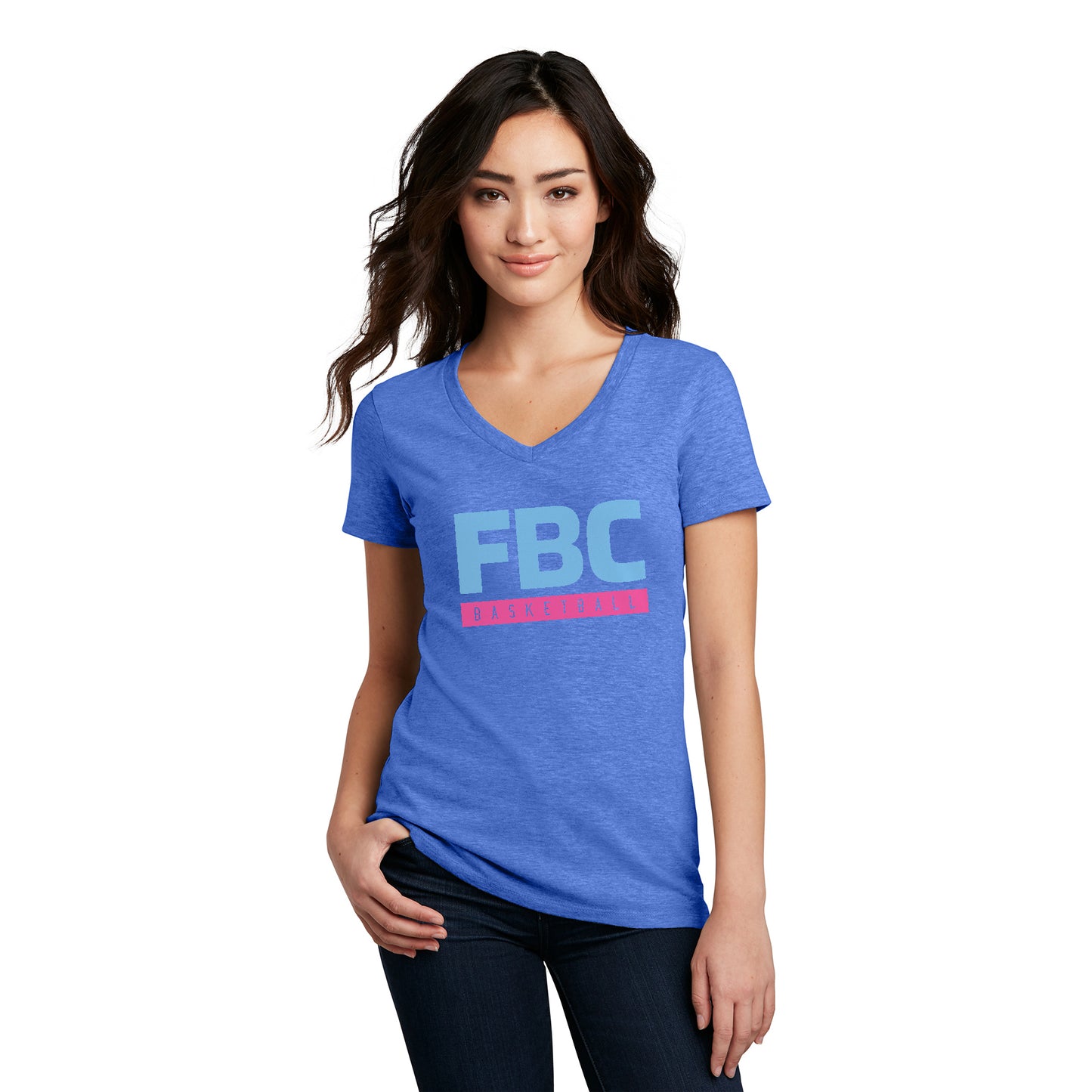 FBC B-Ball Women’s V-Neck Tee - Color