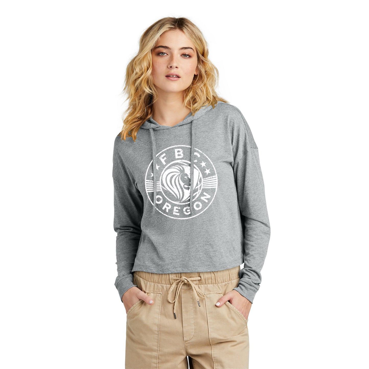 FBCOR Shield Women’s Box Cut Lt. Hoodie - White