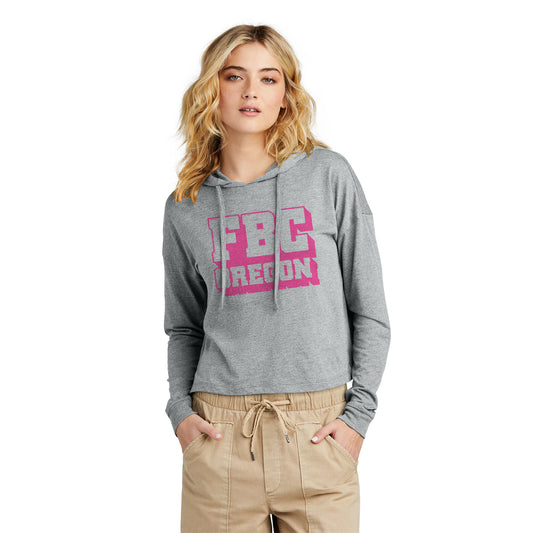 FBCOR Text Women’s Box Cut Lt. Hoodie - Pink