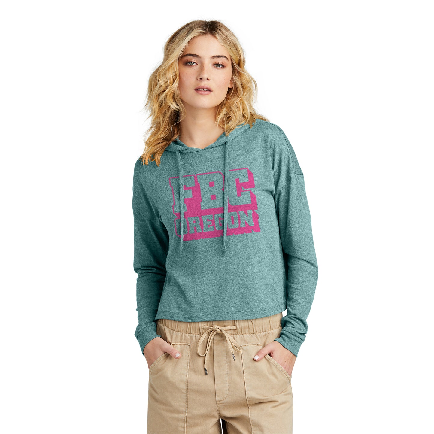 FBCOR Text Women’s Box Cut Lt. Hoodie - Pink