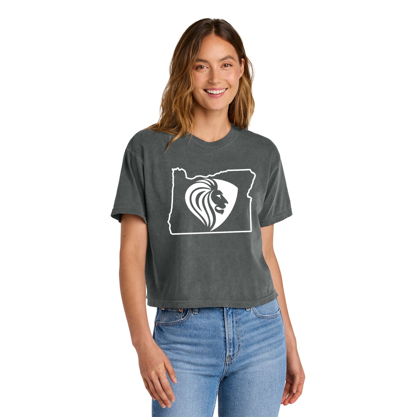 FBCOR State Women’s Heavyweight Boxy Tee - White