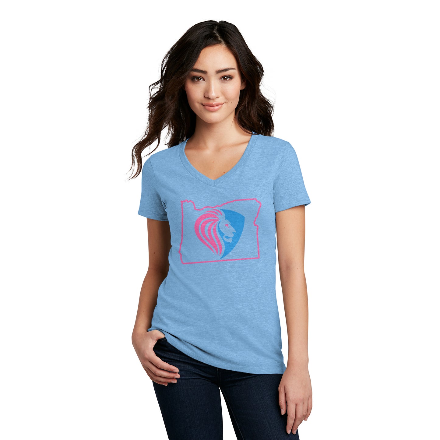 FBCOR State Women’s V-Neck Tee - Color