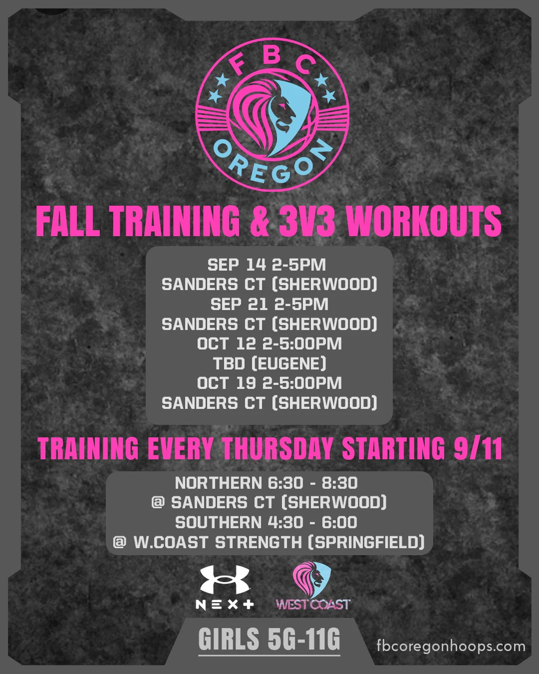 Fall Training & 3v3 Basketball Sign-Up