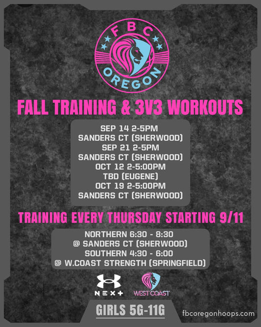 Fall Training & 3v3 Basketball Sign-Up